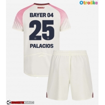 Otroške Nogometnih dresov Bayer Leverkusen Exequiel Palacios #25 Gostujoči 2025-26 Kratki rokavi (+ hlače)